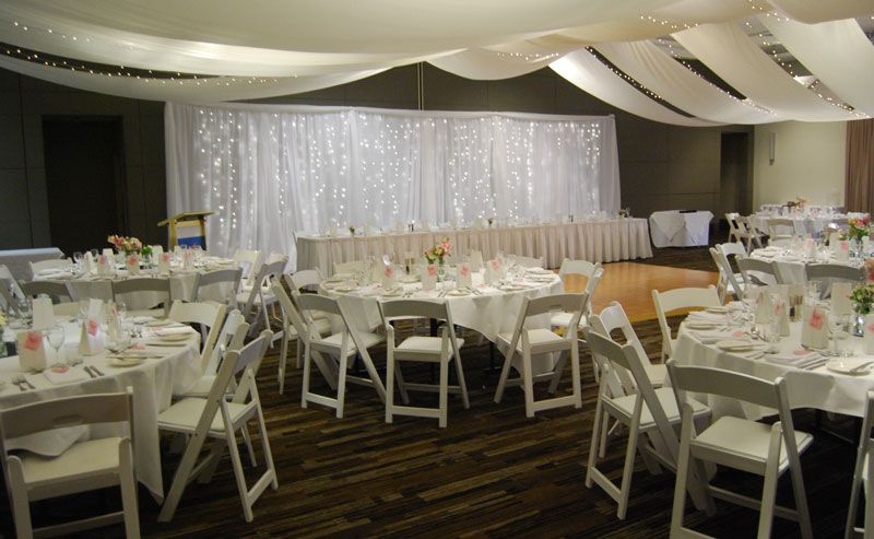 Marquee ceiling canopy Malibu chairs Pacific Bay Resort