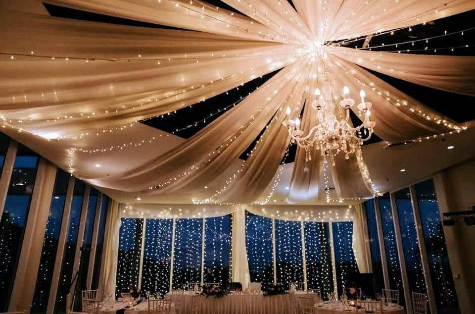 Opals room 16 arm star fairy light ceiling canopy bridal table fairy light curtains