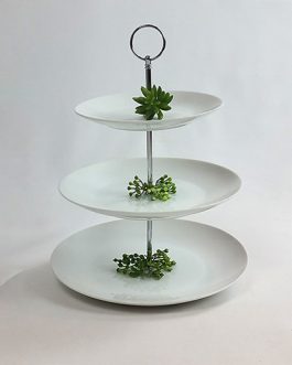 3 Layer Cake Stand White