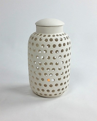 Ceramic Cream Lantern