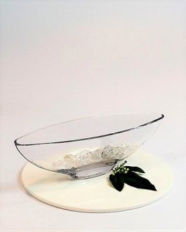 Shallow Glass Boat Vases