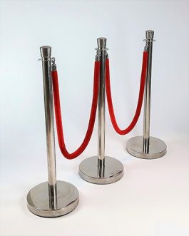 Metal Velvet Rope Barricade