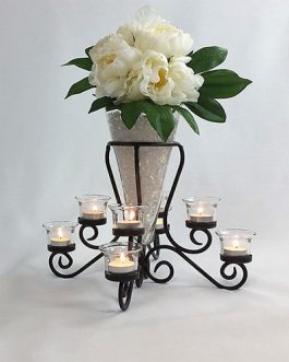 Glass Cone Centrepiece and Tealight Holder