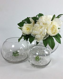 Assorted Circular Glass Vases