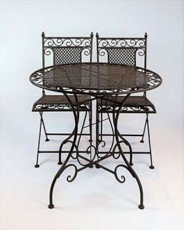 Wrought Iron Signage Table