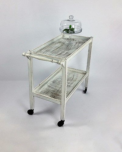 White Wooden Trolley