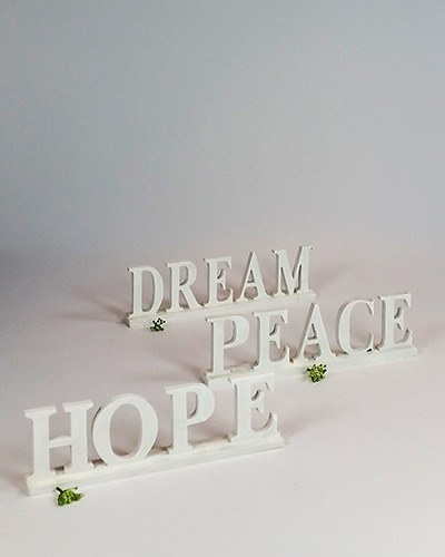 White Dream, Peace , Hope Letters