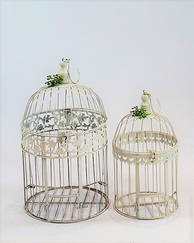 White Bird Cages Small & Large