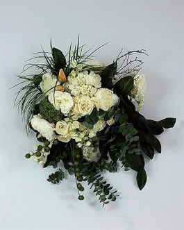 Cream Silk Corner Flower Arrangement