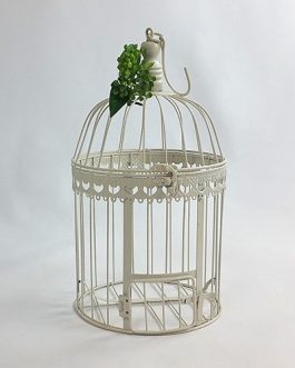 Card Bird Cage Cream (Large)