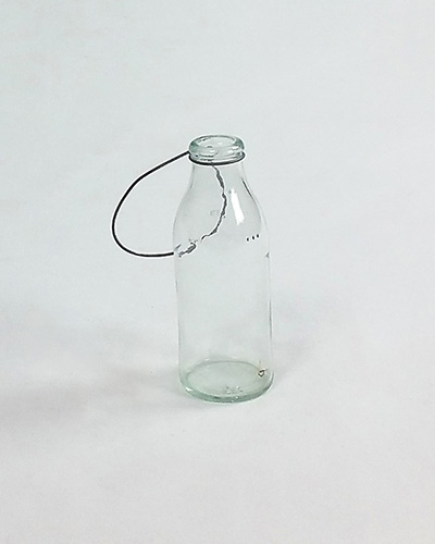 Glass Bottle + Wire Isle Chair Decoration