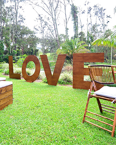 Timber Love Sign