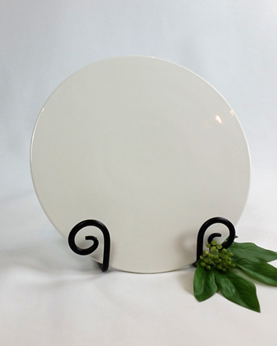 White Ceramic Plate Cake Stand (30 cm Diameter)