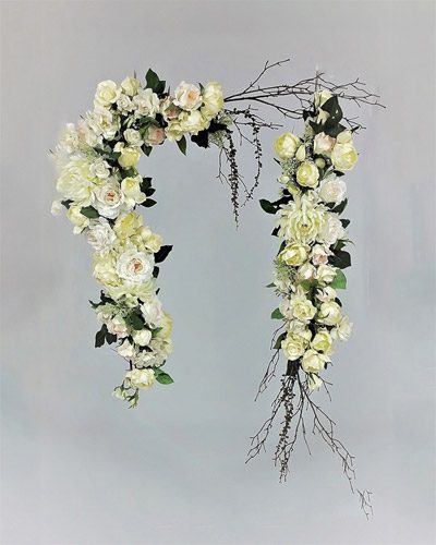 Flowers Silk Arbour Arrangement L & I Shaped