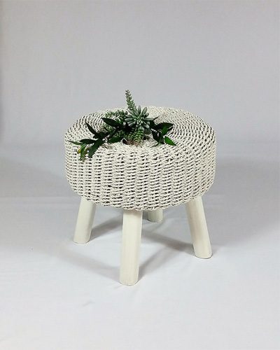 Small Stool White