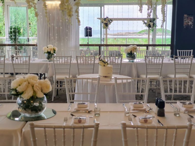 Wet weather ceremony enclosed veranda