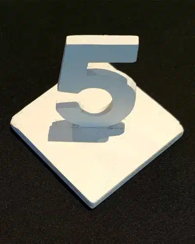 Table numbers – small white