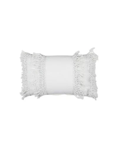 Throw Cushions- Fringe cream